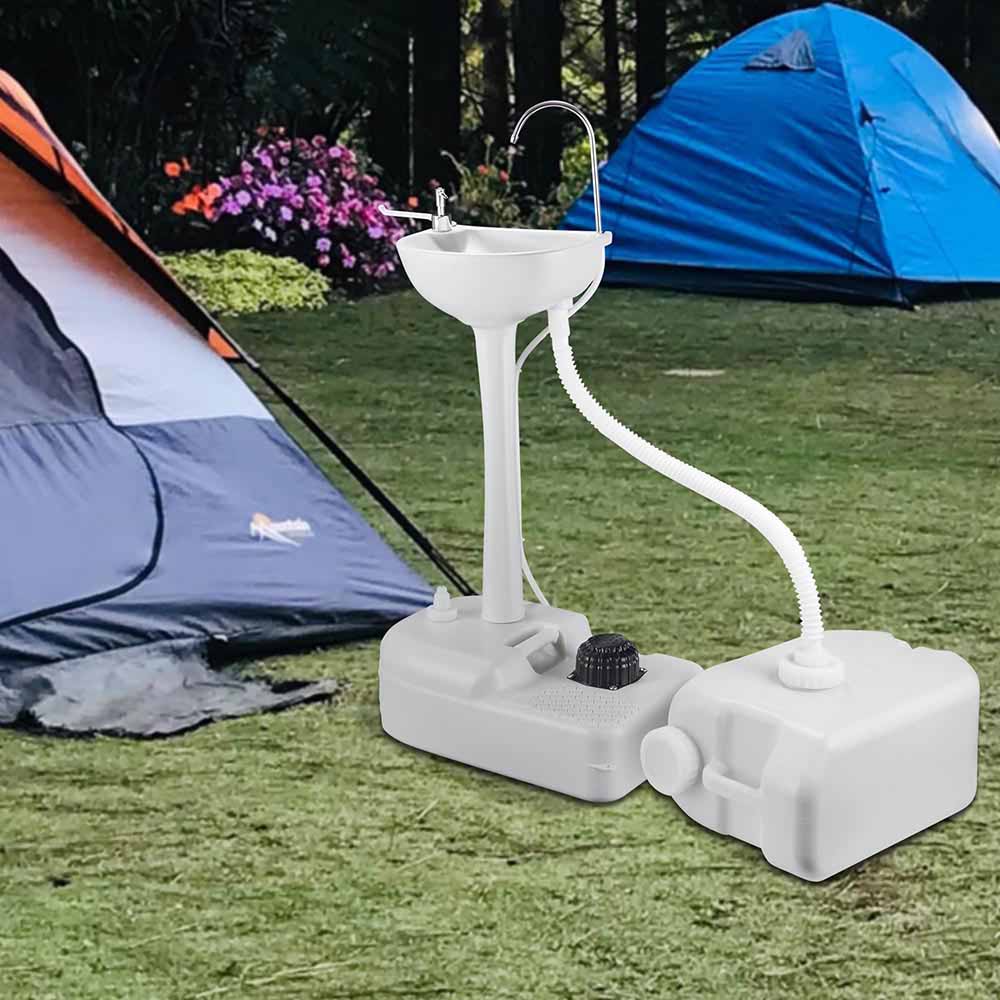 Yescom 17L Portable Camping Sink Hand Wash Stand with Tank Hand Washing Station Outdoor