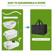 TheDisplayOutlet Foot Pump Hand Wash Station with Waste Tank 4.5gal+6.3gal Image