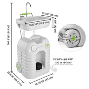 TheDisplayOutlet Foot Pump Hand Wash Station Adjustable Height 12gal Image