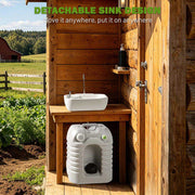 TheDisplayOutlet Foot Pump Hand Wash Station Adjustable Height 12gal Image