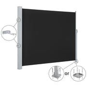 TheDisplayOutlet Retractable Side Awning Privacy Screen 63" x 118" Image