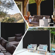 TheDisplayOutlet Retractable Side Awning Privacy Screen 63" x 118" Image