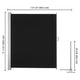 TheDisplayOutlet Retractable Side Awning Privacy Screen 71" x 118" Image