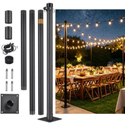 TheDisplayOutlet Poles for Shade Sails (Post, Base & D-Ring Clamp) Image