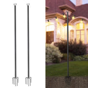 10ft Pole for Outdoor String Lights Shade Planters