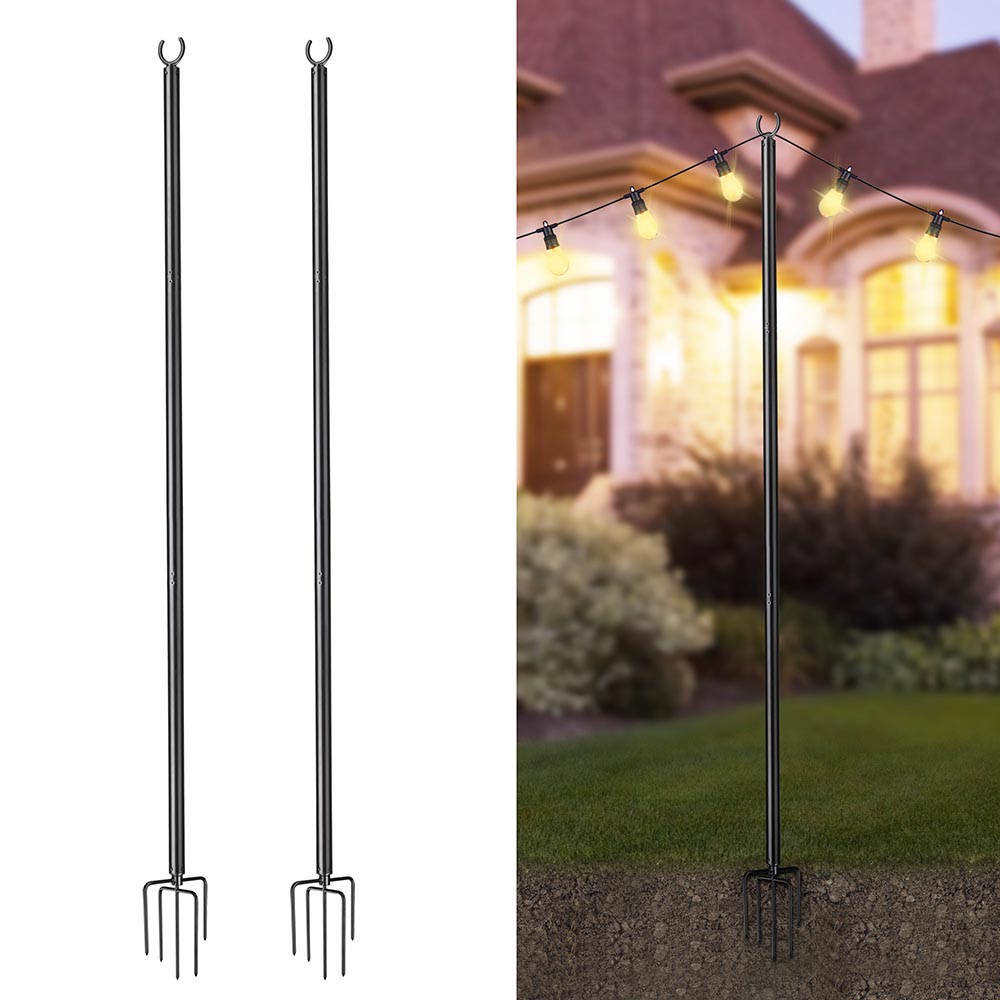 Idol forudsigelse ingen 10ft Pole for Outdoor String Lights Shade Planters – The Display Outlet