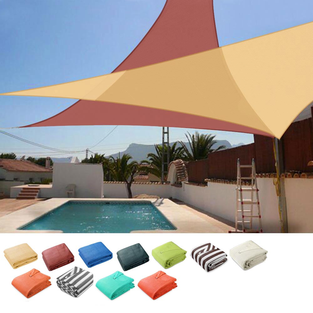 Triangle Sun Shade Patio Shade Sail Deck Shade 20x20x20 – The Display Outlet