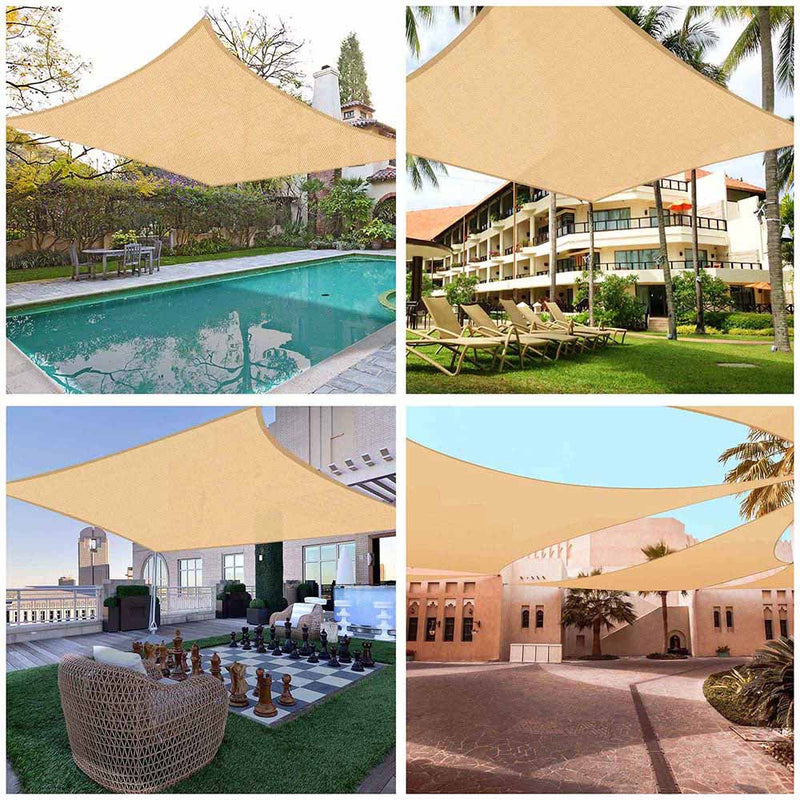 Square Sun Sail Patio Deck Shade Sail 18x18