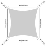 Square Sun Sail Patio Deck Shade Sail 12x12