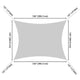 Rectangle Shade Sail Patio Deck Shade 13x10