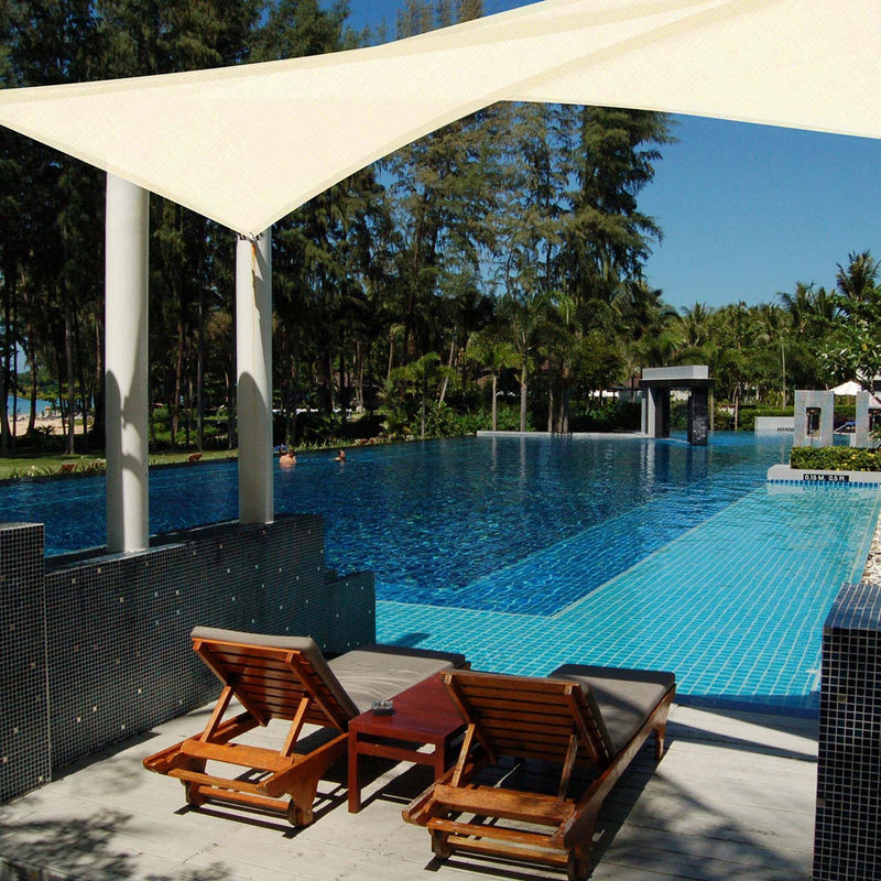 Triangle Sun Shade Patio Shade Sail Deck Shade 7x7x7