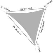 Triangle Shade Sail Patio Shade 28x28x28
