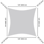 Square Sun Sail Patio Deck Shade Sail 10x10