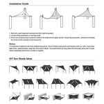 Square Sun Sail Patio Deck Shade Sail 10x10