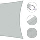 Rectangle Shade Sail Patio Deck Shade 7x13
