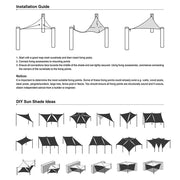 Rectangle Shade Sail Patio Deck Shade 8x10