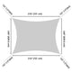 Rectangle Shade Sail Patio Deck Shade 23x20