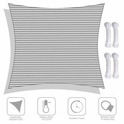 Rectangle Shade Sail Patio Deck Shade 23x22
