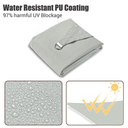 TheDisplayOutlet Water Resist Rectangular Sun Shade Canopy 10x13 Ft Image