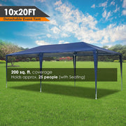TheDisplayOutlet 10x20 Outdoor Party Tent with Sides(6-Wall) Image