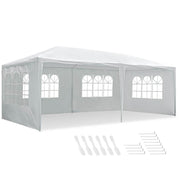 TheDisplayOutlet 10x20 Outdoor Party Tent with Sides(6-Wall), White Image
