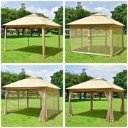 Pop Up Gazebo with Netting 11x11 ft