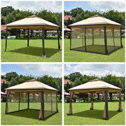 Pop Up Gazebo with Netting 11x11 ft