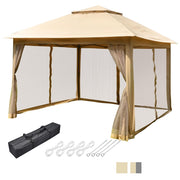 TheDisplayOutlet Pop Up Gazebo with Netting 11x11 ft Image