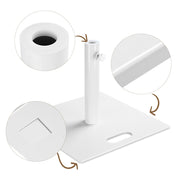 TheDisplayOutlet Umbrella Base with 20" Locking Wheels Dolly Pole D2 3/8" Image