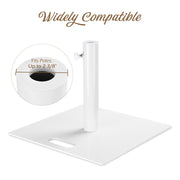 TheDisplayOutlet Umbrella Base with 20" Locking Wheels Dolly Pole D2 3/8" Image