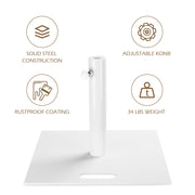 TheDisplayOutlet Umbrella Base with 20" Locking Wheels Dolly Pole D2 3/8" Image