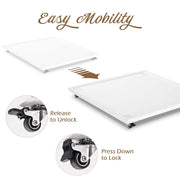 TheDisplayOutlet Umbrella Base with 20" Locking Wheels Dolly Pole D2 3/8" Image