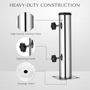TheDisplayOutlet Stainless Steel Patio Umbrella Dock/Deck Mount D2 1/8" Image