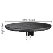 TheDisplayOutlet Outdoor Umbrella Table Drink Tray 20x1.5 in Image