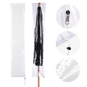 TheDisplayOutlet 56in Waterproof Patio Umbrella Cover for 8-9ft, Transparent Image