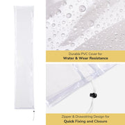 TheDisplayOutlet 56in Waterproof Patio Umbrella Cover for 8-9ft, Transparent Image