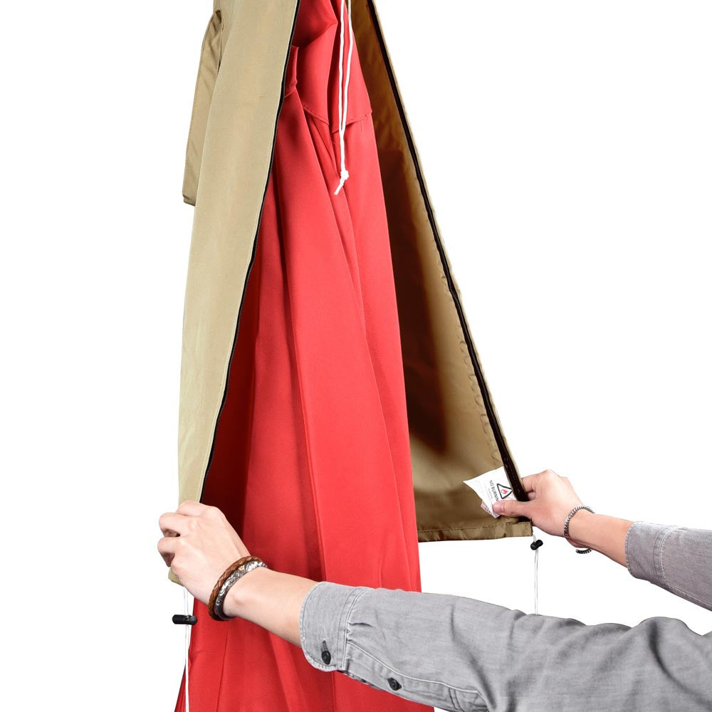 large zippered patio umbrella cover Patio Umbrella Cover w/ Zipper Rod Portable Bag