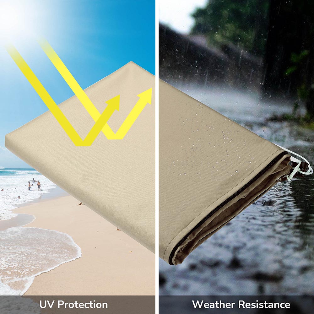 brookstone weather wrap patio umbrella cover Patio Umbrella Cover w/ Zipper Rod Portable Bag