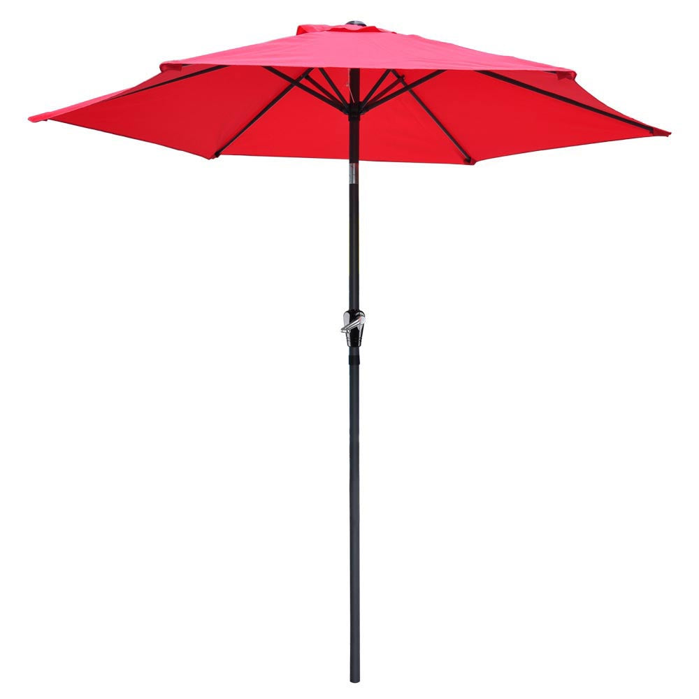 8ft patio umbrella Patio Umbrella Tilt Metal 8ft 6-Rib