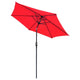 Patio Umbrella Tilt Metal 8ft 6-Rib