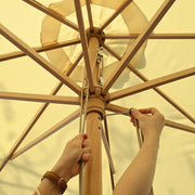 Patio Umbrella Wooden 13ft 8-Rib