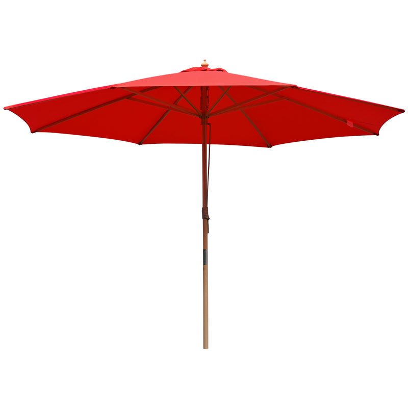 Patio Umbrella Wooden 13ft 8-Rib