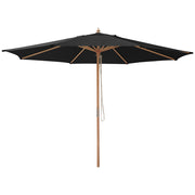 Patio Umbrella Wooden 13ft 8-Rib