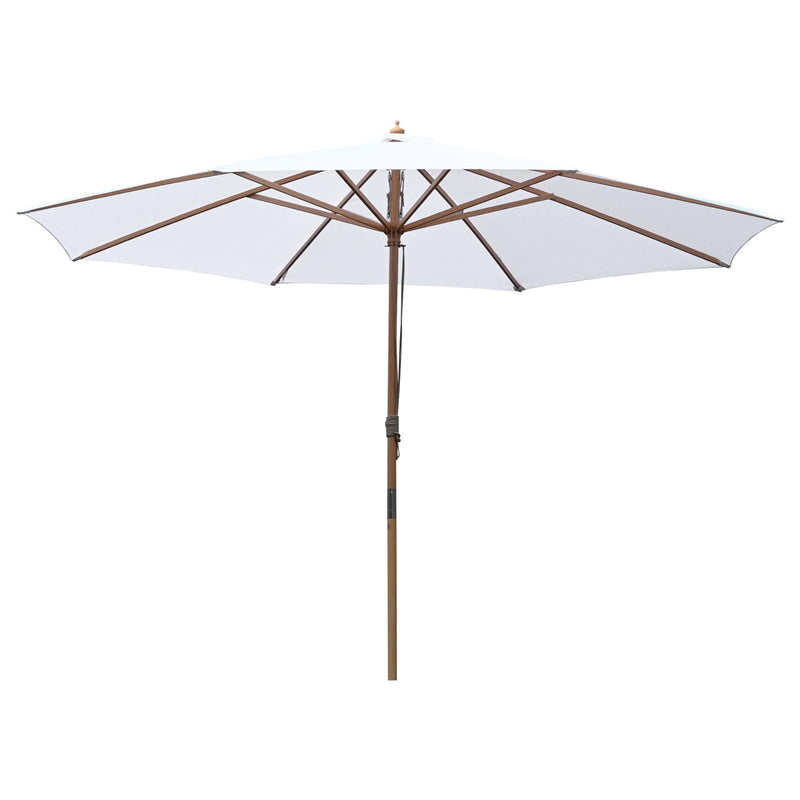 Patio Umbrella Wooden 13ft 8-Rib