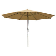 belleville 8 ft patio umbrella in tan Patio Umbrella Wooden 13ft 8-Rib