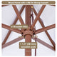 TheDisplayOutlet Commercial Wooden Market Umbrella 7ft 6-Rib for Bistro/Events Image