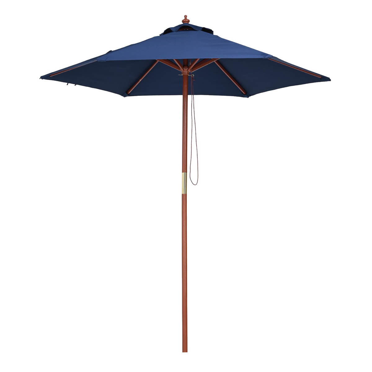 7ft cantilever patio umbrella Commercial Wooden Market Umbrella 7ft 6-Rib for Bistro/Events