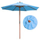 Patio Umbrella Wooden 9ft 8-Rib (Preorder)