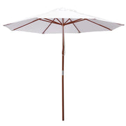 Patio Umbrella Wooden 9ft 8-Rib