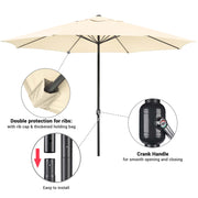 Patio Umbrella Metal 13ft 8-Rib